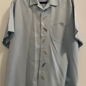 Tori Richard Blue Casual Button Down Shirt